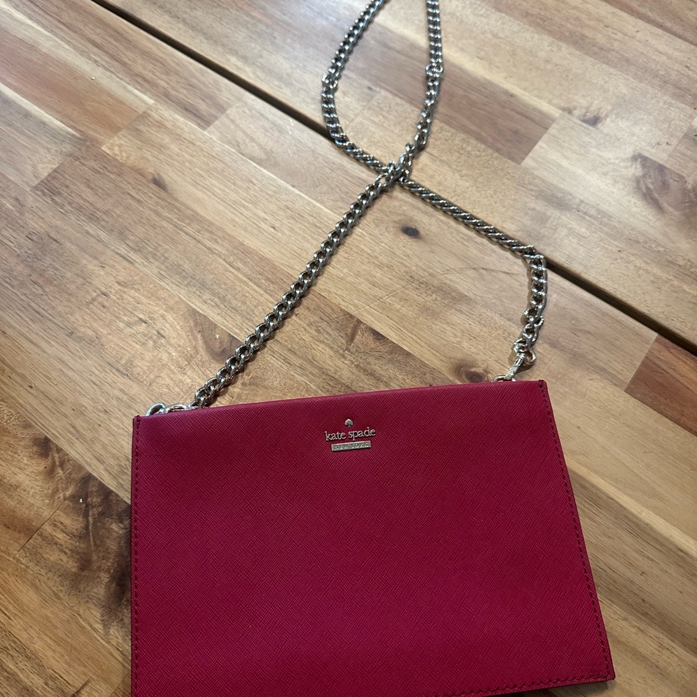 Kate Spade Shoulder| Crossbody Bag with Gold Chain - Picture 9 of 9